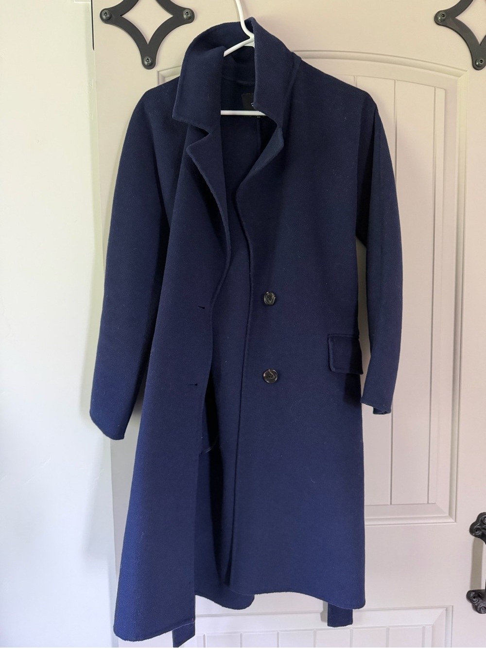 Rails Women’s Navy Long Coat - Classic Overcoat